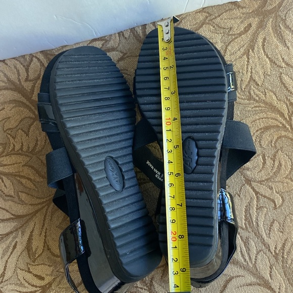 AK Anne Klein sherry sling back wedge heel elastic cross band textile upper 8🌹 - Picture 9 of 13